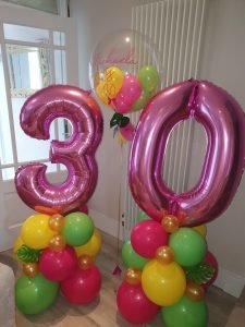30 birthday balloon display